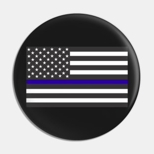 Thin Blue Line Flag Pin