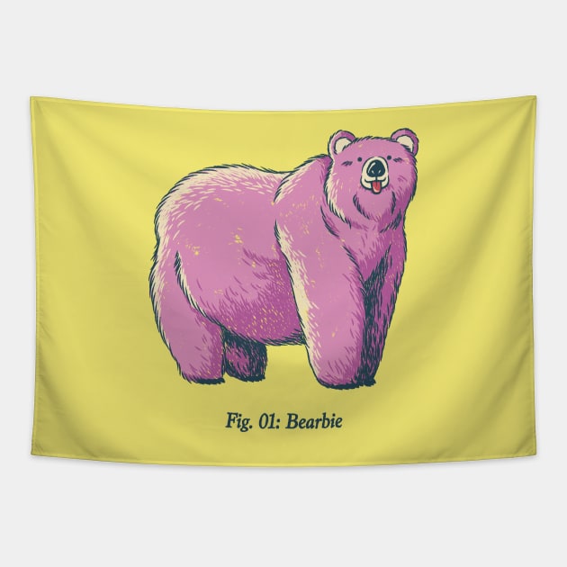 Bearbie Pink Bear by Tobe Fonseca Tapestry by Tobe_Fonseca