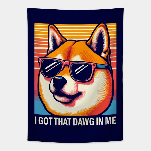 i got that doge/dawg in me Tapestry by hunnydoll