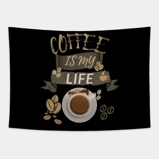 Coffee Is My Life Tapestry