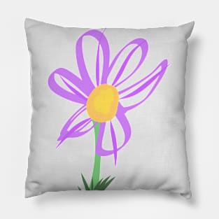 Purple Flower Pillow