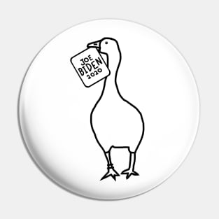 Goose with Stolen Joe Biden 2020 Sign Outline Pin