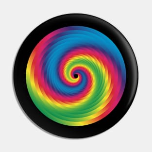 multicolored spiral Pin