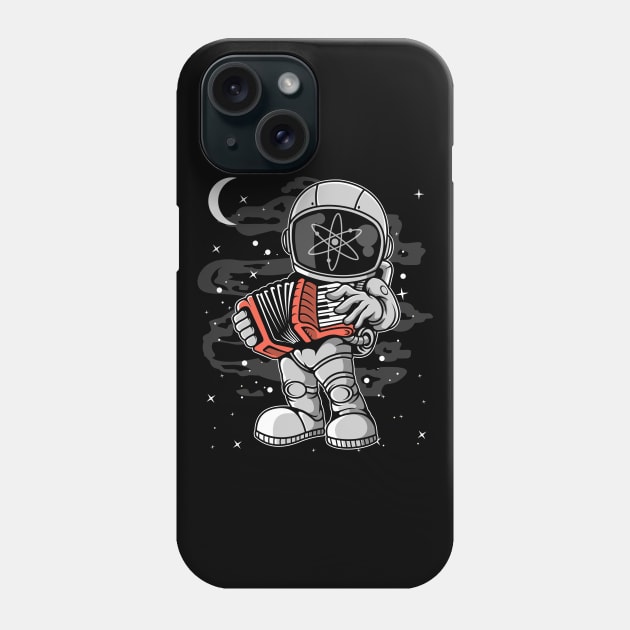 Astronaut Accordion Cosmos ATOM Coin To The Moon Crypto Token Cryptocurrency Blockchain Wallet Birthday Gift For Men Women Kids Phone Case by Thingking About