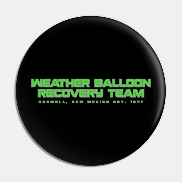 Weather Balloon Recovery Team Pin by Brightfeather