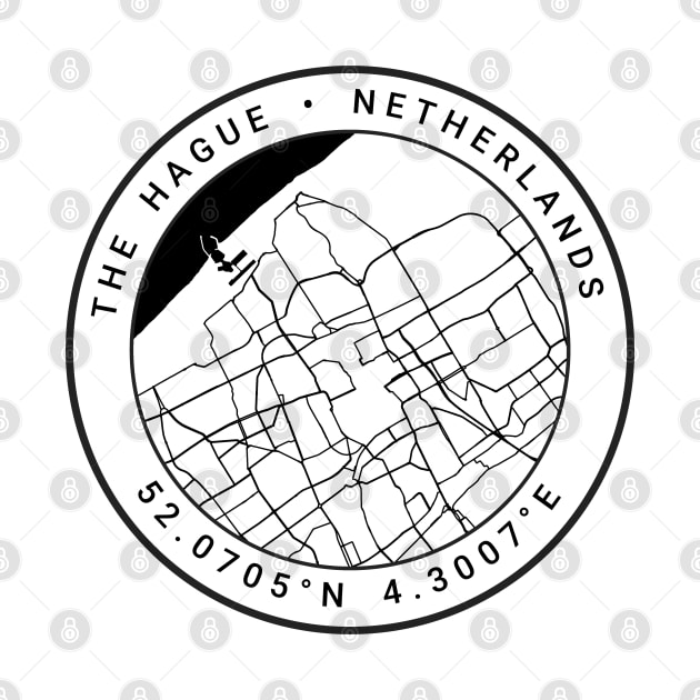 The Hague Map by Ryan-Cox