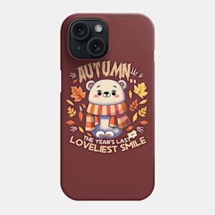 polar bear autumn season Phone Case