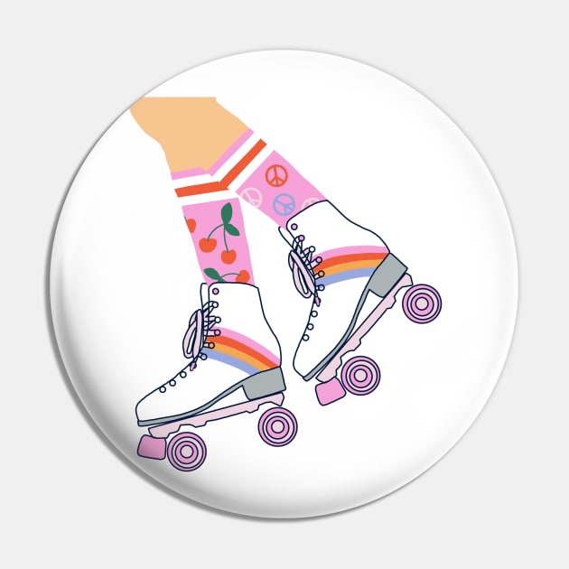 1980s Y2K roller skates Pin by KathrinLegg