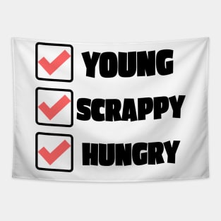 Young Scrappy Hungry Tapestry