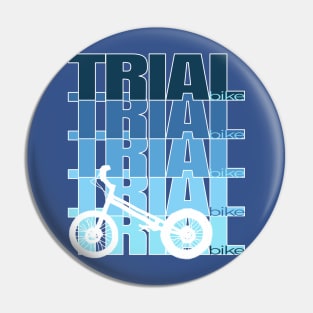 blue TRIAL Trialbike bike echo contour - cycling sports Pin