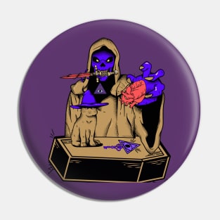 halloween 2022 -scary bleu monster Pin