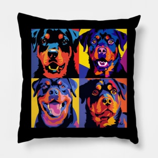 Rottweiler Pop Art - Dog Lover Gifts Pillow