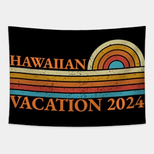 Vacation 2024 Retro Vintage Hawaiian Tapestry