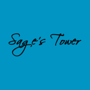 Sage's Tower Black Script T-Shirt