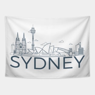 Sydney City Skyline Tapestry