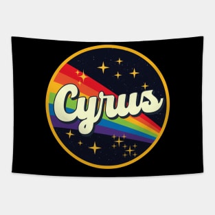Cyrus // Rainbow In Space Vintage Style Tapestry
