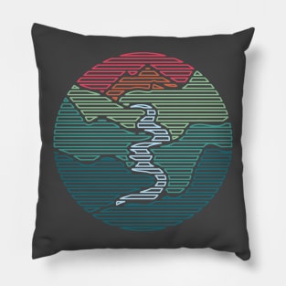 Adventure in the mountains Pillow