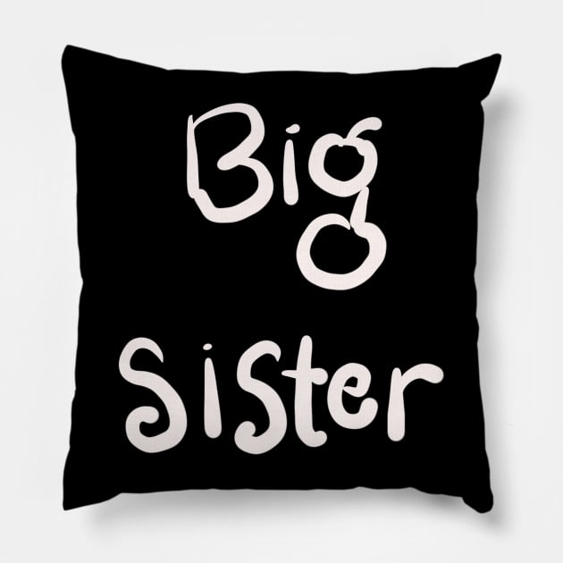 BIG SISTER IN SIBLINGS Pillow by HAIFAHARIS