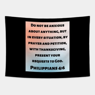 Bible Verse Philippians 4:6 Tapestry