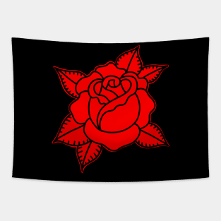 HomeSchoolTattoo Red Rose Tapestry