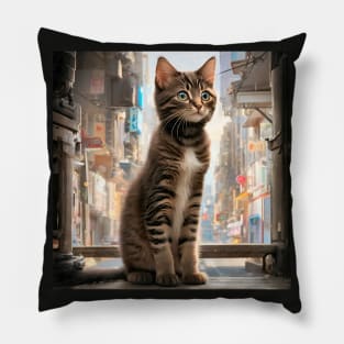 Cute Funny Kittens Beautiful Cats Pillow