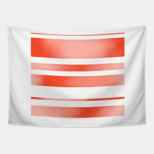 Red Watercolour Stripes Tapestry