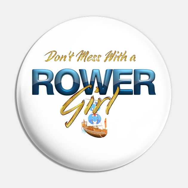 Rower Girl Pin by teepossible