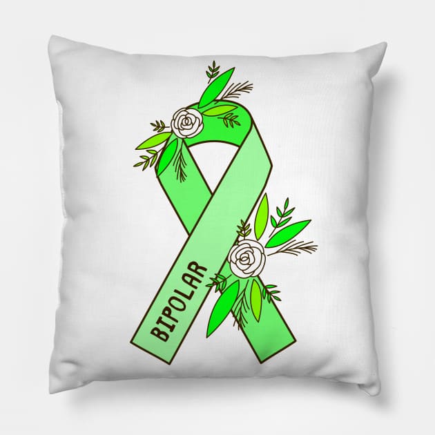 Bipolar Disorder Awareness Pillow by Sloth Station