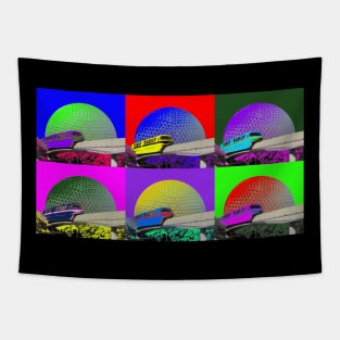 Monorail Pop Art Tapestry