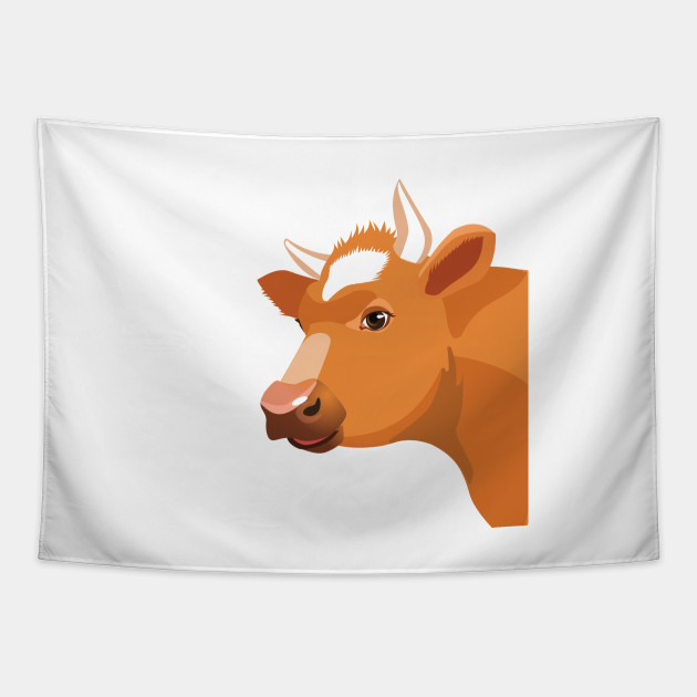 Color Cow Head Farm Cartoon - Cow - Tapestry | TeePublic Color Cow Head Farm Cartoon - Cow - Tapestry | TeePublic