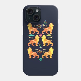 Paper Print Lions Phone Case