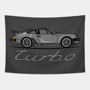 Grey 911 Turbo Tapestry