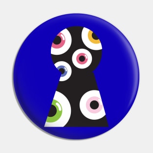 Keyhole with Eyes Pin