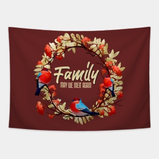 Birds with Beautiful Family Massage Tapestry