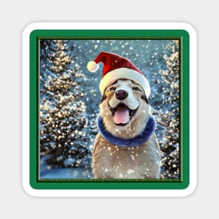 Big christmas anime dog Magnet