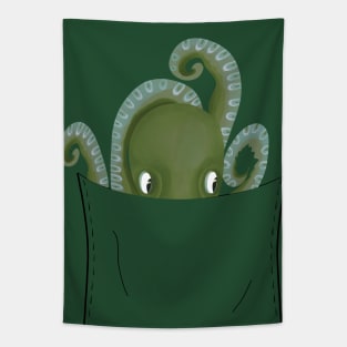 Peeking Pocket Pet - Octopus Tapestry