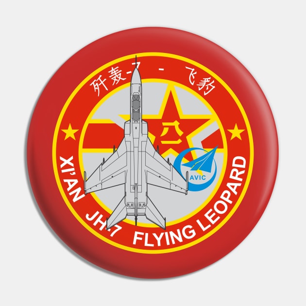 Xi'an JH-7 Flying Leopard Pin by MBK