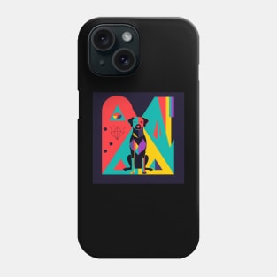 Geometric Dog Phone Case