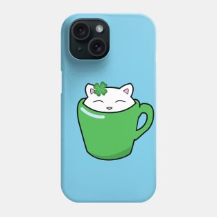 Cute St Patrick's day cat Phone Case