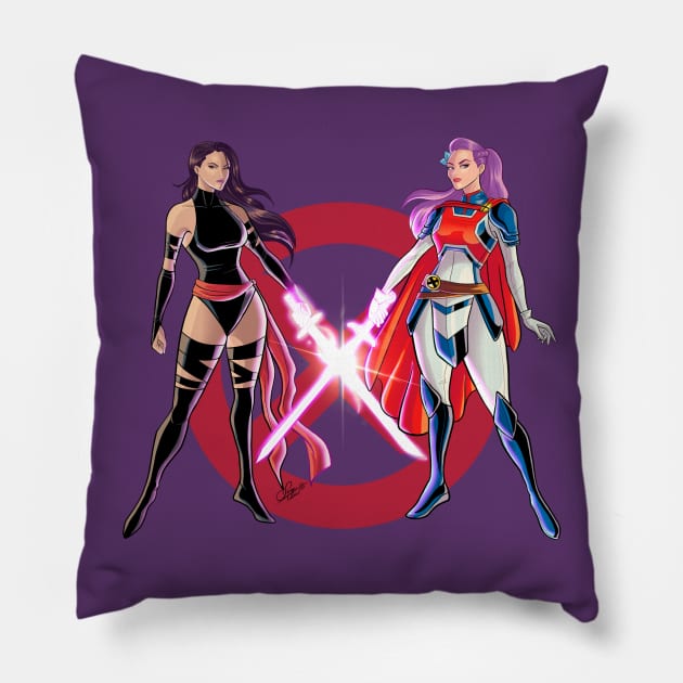 Captain Britain Kwannon Pillow by sergetowers80
