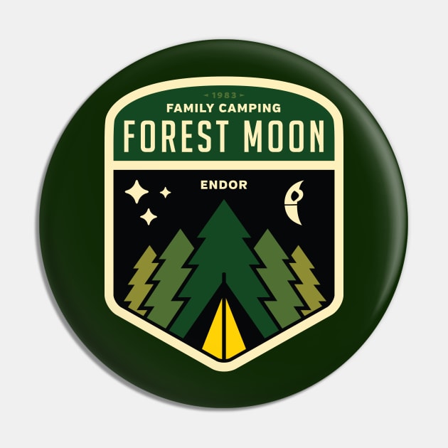 Forest Moon Camping Pin by Stationjack