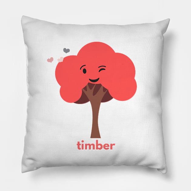 Timber Dating Pillow by fwerkyart