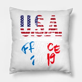 America Football Flag Distressed Soccer Pillow