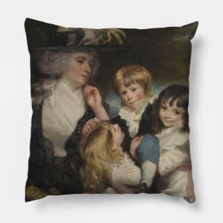 Lady Smith (Charlotte Delaval) and Her Children (George Henry, Louisa, and Charlotte) by Joshua Reynolds Pillow