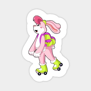 Rabbit with Roller skates Magnet