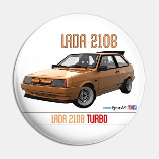 Lada 2108 Turbo Orange Pin