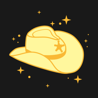 Light Yellow Cowboy Hat Cowgirl Aesthetic T-Shirt