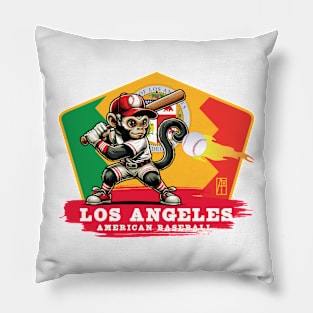 USA - American BASEBALL - Los Angeles - Baseball mascot - Los Angeles baseball Pillow