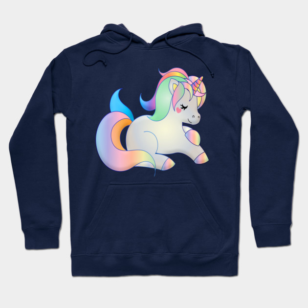 Cute Tiny Beautiful Rainbow Colorful Unicorn Pony Drawing