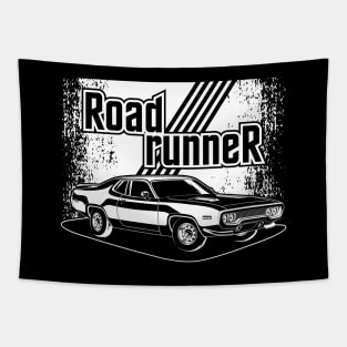 Plymouth Road Runner (White Print) Tapestry